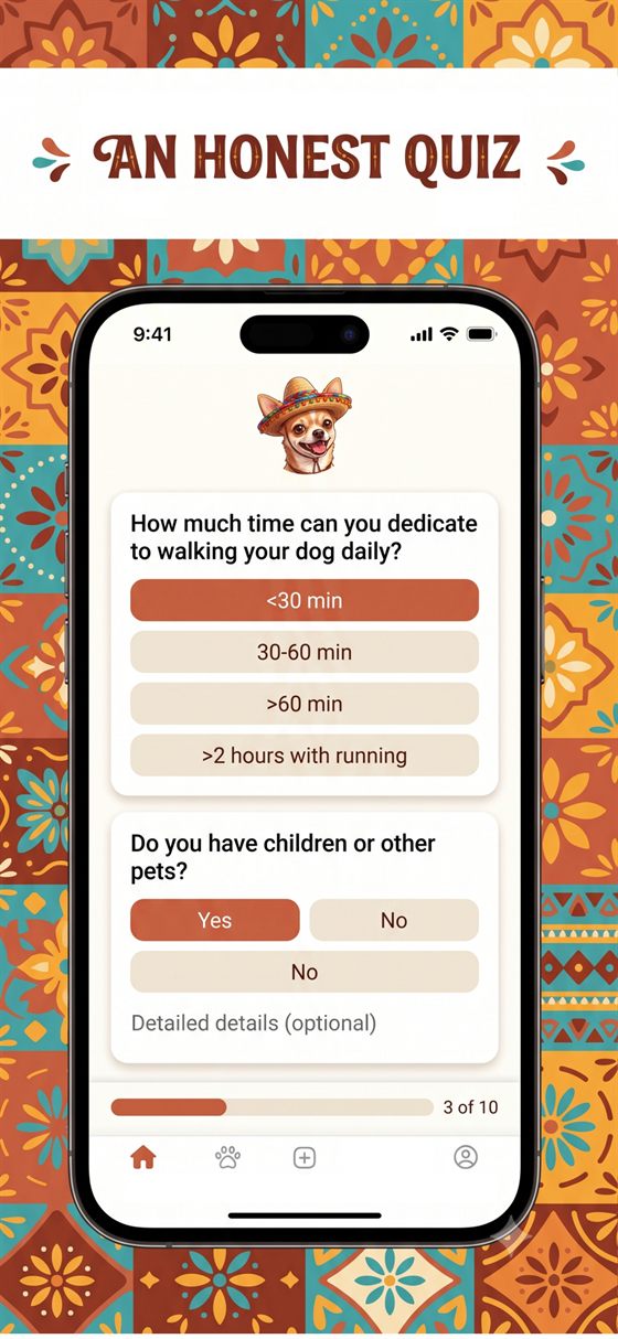 Fido Amigo quiz screen